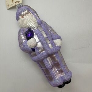1997 Patricia Breen Ring in‎ the New Year Lavender 6" Ornament CATZ